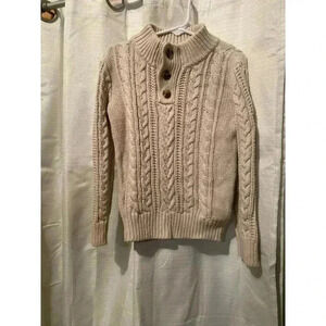 Gap baby‎ Boys Size 5yrs. Cream Cable Knit Sweater (G61)